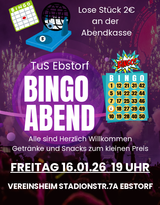 Der nächste BINGO-Abend naht!