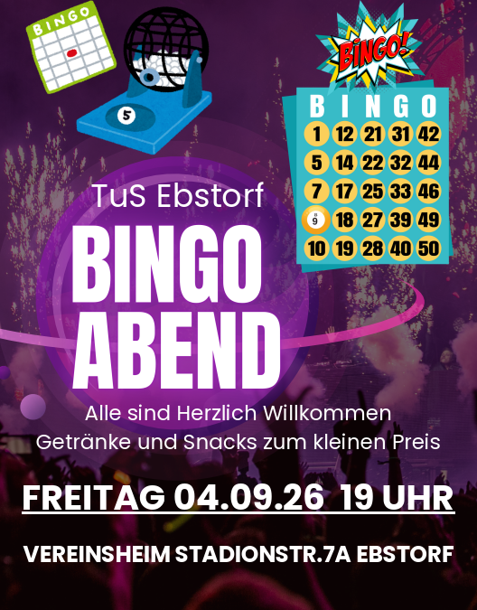 Der nächste BINGO-Abend kommt!