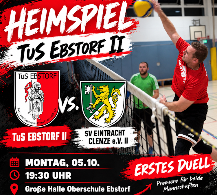 Erstes Heimspiel für TuS Ebstorf II gegen den SV Eintracht Clenze II
